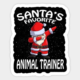 Santas Favorite Animal Trainer Christmas Sticker